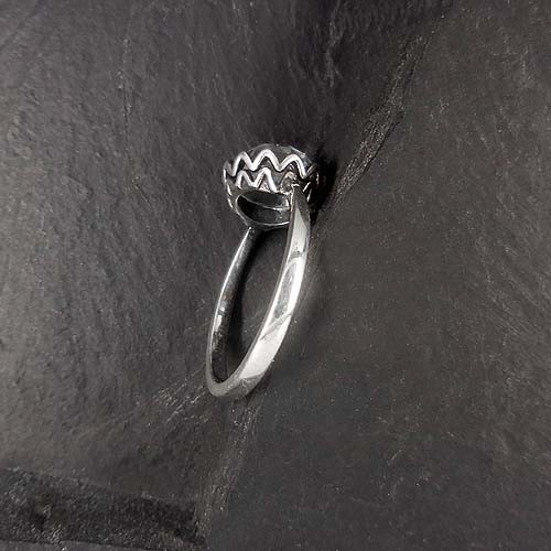 Bergkristall Ring Rund